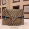 Gucci Dionysus GG Supreme Canvas and Suede Shoulder Bag