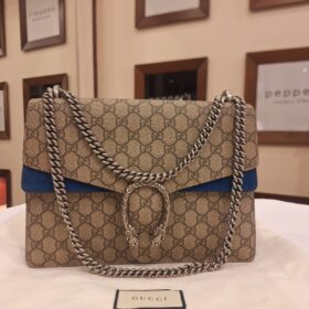 Gucci Dionysus GG Supreme Canvas and Suede Shoulder Bag